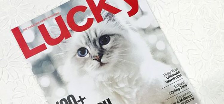 Choupette en la portada de la revista Lucky/Foto: Intagram